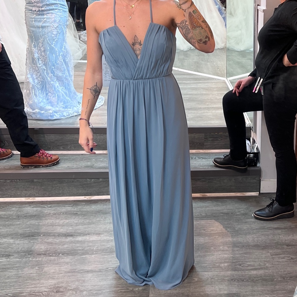 Bill Levkoff Bridesmaid Dress - Slate